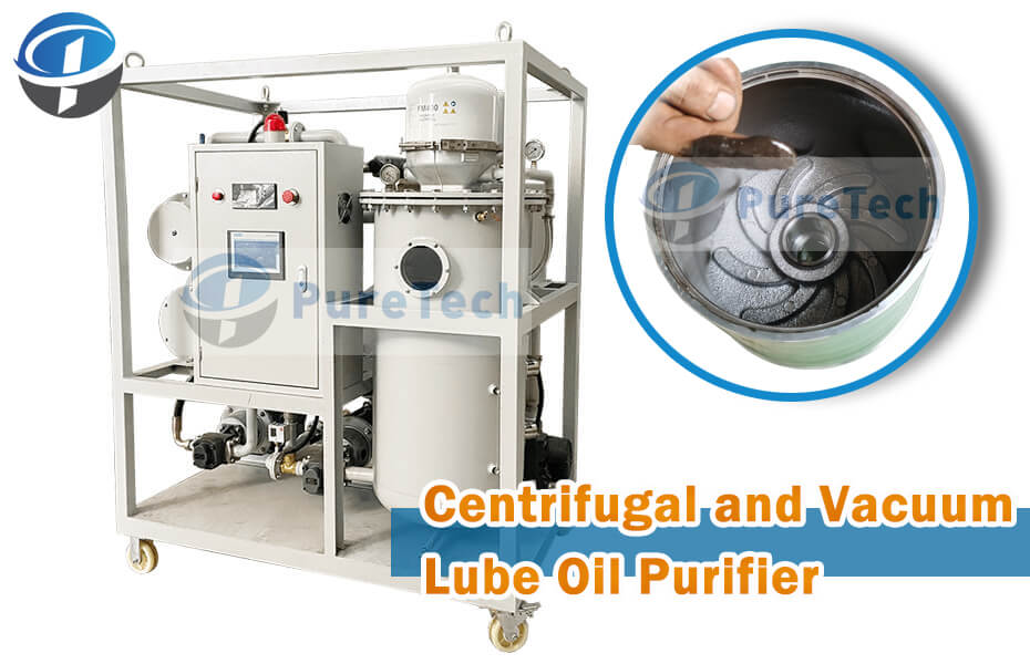 centrifugal and <a href=https://www.cqpuretech.com/VOP-Single-Stage-Vacuum-Transformer-Oil-Purifier-p.html target='_blank'>Vacuum Oil Purifier</a> is also called as vacuum lube oil centrifuge machine, it removes impurities and water from hydraulic oil and other lube oils